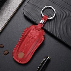 Imagem de Capa para porta-chaves do carro, capa de couro inteligente, adequado para Porsche Panamera Cayenne 2017 2018 2019 2020, porta-chaves do carro ABS inteligente para porta-chaves