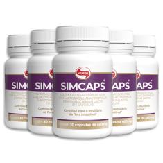 Imagem de Kit 5 Simcaps Mix De Probióticos Vitafor 30 Cápsulas