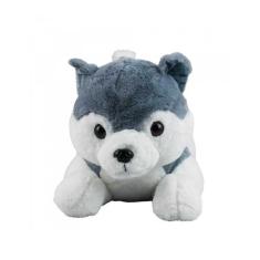Imagem de Cachorro De Pelúcia Husky Deitado 33 cm