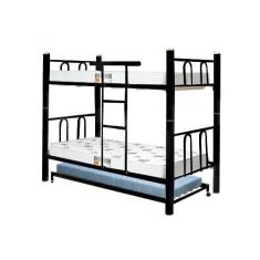 Imagem de Beliche com Cama Auxiliar de Ferro Preta Marcheli