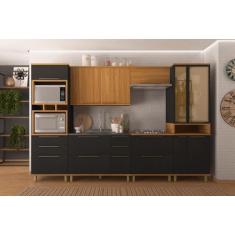 Imagem de Cozinha Completa Predilleta Isadora Modulada 6 Pecas 340cm 9 Portas 9