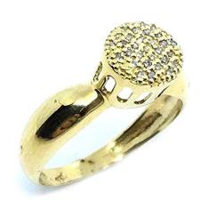 Imagem de Anel em ouro amarelo 18k com brilhantes - 2ANB0388