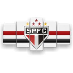 Imagem de Quadro Decorativo São Paulo Futebol Clube 129X61 5 Peças