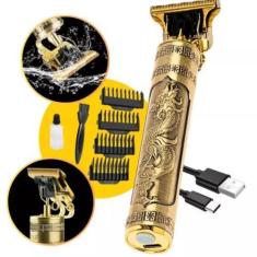Imagem de Cortador de Barba Dragão Dourado para Looks Sofisticados - KING