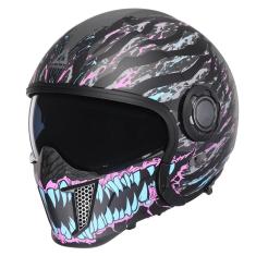Imagem de Capacete de motocicleta triangle Full Face Open Face Dual Visor dot