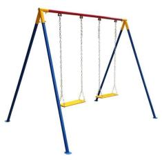Imagem de Balanço Infantil Tradicional em Ferro 2 Lugares Cód. 0671 - Esportes E