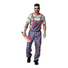 Imagem de Fantasia Chucky Boneco Assassino Halloween Masculino Adulto - Fantasia