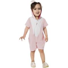 Imagem de Fantasia Baby Shark Bebê Tubarão Rosa Curto de Carnaval - Fantasias Ca