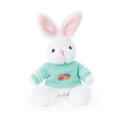 Imagem de Coelho De Pelúcia Com Sueter Verde Branco P 1un Cromus