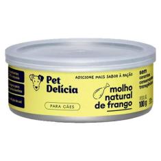 Imagem de Ração Úmida Pet Delícia Molho Natural Frango para Cães - 100g