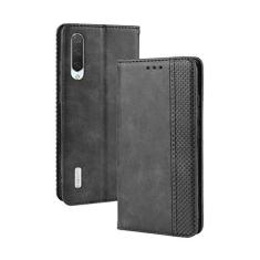 Imagem de Capa para XIAOMI Mi A3, capa flip carteira de couro para XIAOMI Mi A3, capa magnética retrô para telefone, capa carteira com compartimentos para cartão