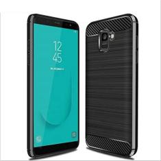 Imagem de Capa para Samsung Galaxy J6 2018, capa de material de fibra de carbono, macia, antiderrapante, antiimpressões digitais, capa totalmente protetora para Samsung Galaxy J6 2018