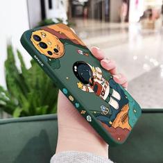Imagem de Capa de telefone astronauta para oneplus 10 10t 10r 9r 9rt 9 8t 8 7 7t pro 5g capa de silicone líquido, verde escuro, para oneplus 7t pro