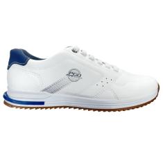 Imagem de Tênis Casual Pegada Masculino Microfibra Branco 171604-02