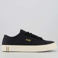 Imagem de Tênis Coca Cola Bandana Leather Preto-Masculino