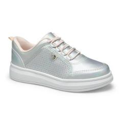 Imagem de Tênis Pink Cats Infantil Calce Fácil V4161 Prata-Unissex