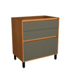 Imagem de Balcão 80cm 3 Gavetas Cozinha Milão - Herval