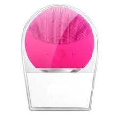 Imagem de Esponja Massageadora Para Limpeza Eletrica E Massageador Aparelho Escova De Limpeza Facial  Pink
