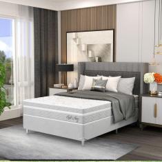 Imagem de Cama Box Viúvo 128x188x61cm Soft New  Montreal Cinza