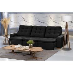 Imagem de Sofá Modular 6 Lugares 3.05M Retrátil E Reclinável Preto