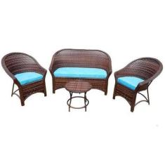 Imagem de Conjunto de Sofá Fibra Sintética Bali Fino - 1 Sofá 2L + 2 Poltronas +