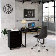 Imagem de Conjunto Home Office 2 Peças Com 1 Escrivaninha E 1 Gaveteiro 4 Gavetas Compace Onix