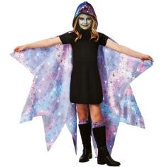 Imagem de Capa Halloween Infantil Galáxia Fantasia de Bruxa Feiticeira