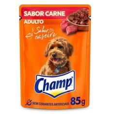 Imagem de Ração Úmida Champ Sachê Sabor Caseiro Carne para Cães Adultos - 85 g