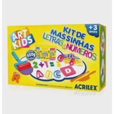 Imagem de Kit De Massinhas Letras E Números 450g Art Kids Acrilex