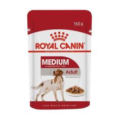 Imagem de Ração Úmida Royal Canin Sachê Para Cães Medium Adulto 140G