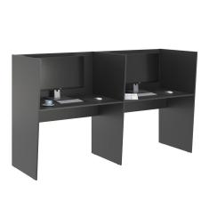 Imagem de Escrivaninha Office 2 Lugares Letonia Preto Onix