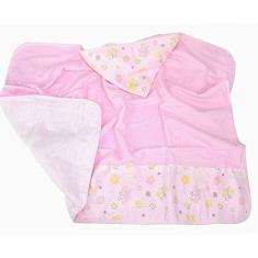Imagem de Toalha De Banho Com Forro De Fralda Kit Com 6 Para Menina