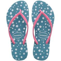 Imagem de Chinelo Havaianas Feminino slim Harmony 37/8  Nautico par