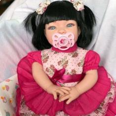 Boneca Reborn Baby Kiss Morena Linda Com Kit Maquiagem - Kaydora Brinquedos  - Boneca Reborn - Magazine Luiza