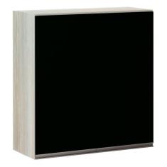 Imagem de Armário Luciane 70cm 2 Portas Luci Legno Crema C/Preto Tx