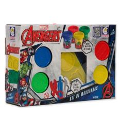 Imagem de Brinquedo Massinha Infantil Heróis Vingadores 9 Acessórios - Cotiplás