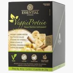 Imagem de Veggie Protein Banana com Canela 14 sachês de 33g Essential Nutrition