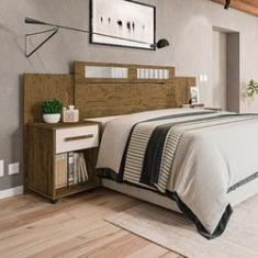 Imagem de Cabeceira Jade Solteiro Casal ou Queen c/ Mesa Cabeceira