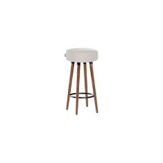 Imagem de Banqueta Alta Pés Palito Roma Bege Claro 70cm