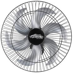 Imagem de Ventilador De Parede Oscilante 50Cm /Prata Turbão 130W