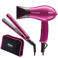 Imagem de Secador de Cabelo Philco Kit Travel Shine Potência 1000 Watts