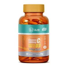 Imagem de Vitamina C 1000Mg + D3 2000Ui + Zinco 29,59Mg Uvits