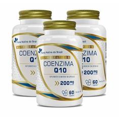 Imagem de Kit Com 3 - Coenzima Q10 100% Pura (200mg por porção) 60 Caps Flora Nativa