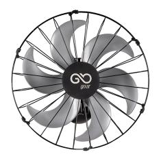 Imagem de Ventilador Oscilante de Parede 50cm Goar Metal Preto 220V