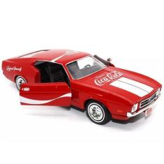 Imagem de Miniatura 1971 Ford Mustang Coca Cola 1/24 Motor City, Vermelho
