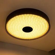 Imagem de Plafon Zeus Preto Led 40w 50cm com cristal St1739