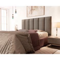 Imagem de Painel Cabeceira Cama Casal 1,40 Million Marrom claro - Comprar Moveis Em Casa