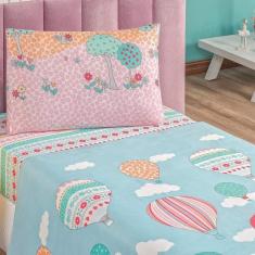 Imagem de Jogo De Cama Solteiro Babel Em Microfibra 3 Pçs Kids Baloon