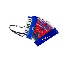 Imagem de Acordeon Infantil 17 Teclas 8 Baixos Azul Custom Kids Ckac 17 - Bl
