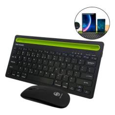 Imagem de Kit Teclado Mouse Wirelles Sem Fio Bluetooth Abnt2 Bk-8089 - Luuk Youn